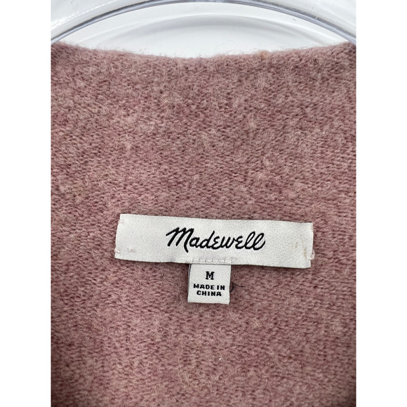 Madewell Blush Pink Inland Alpaca Wool Mockneck Sweater Women’s Size Medium‎ - Picture 3 of 5